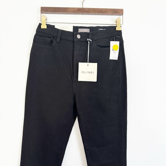 DL1961 Chrissy Ultra High Rise Instasculpt Skinny Jeans Black 28 - Picture 4 of 10